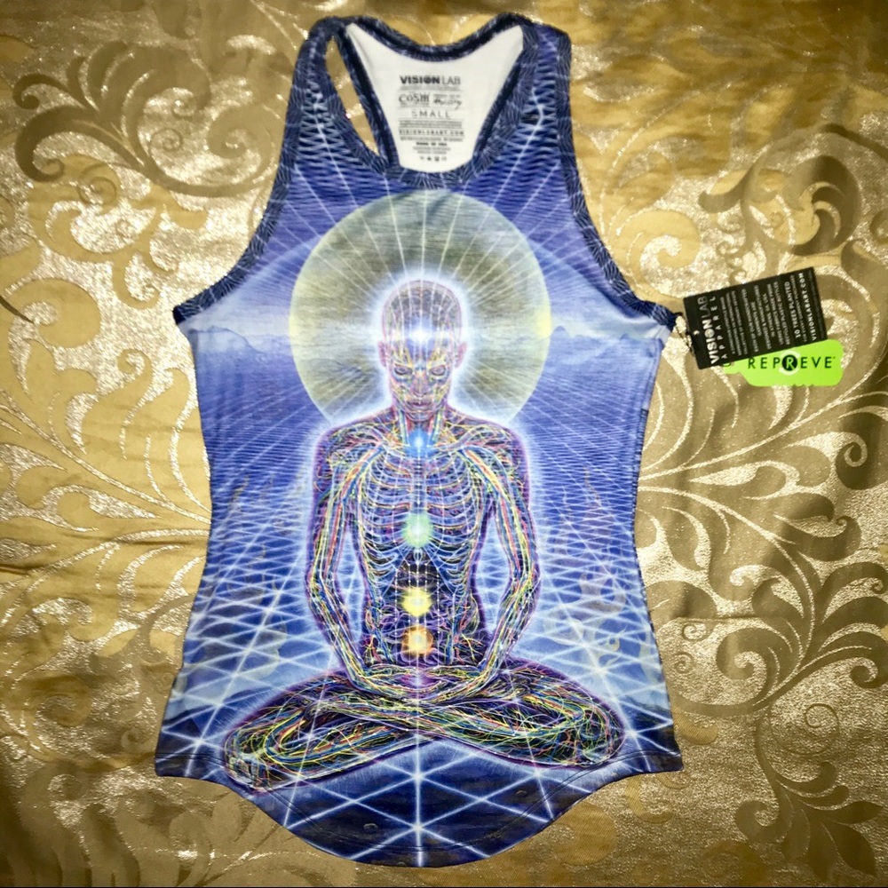 VisionLab Alex Grey Theologue racerback tank
